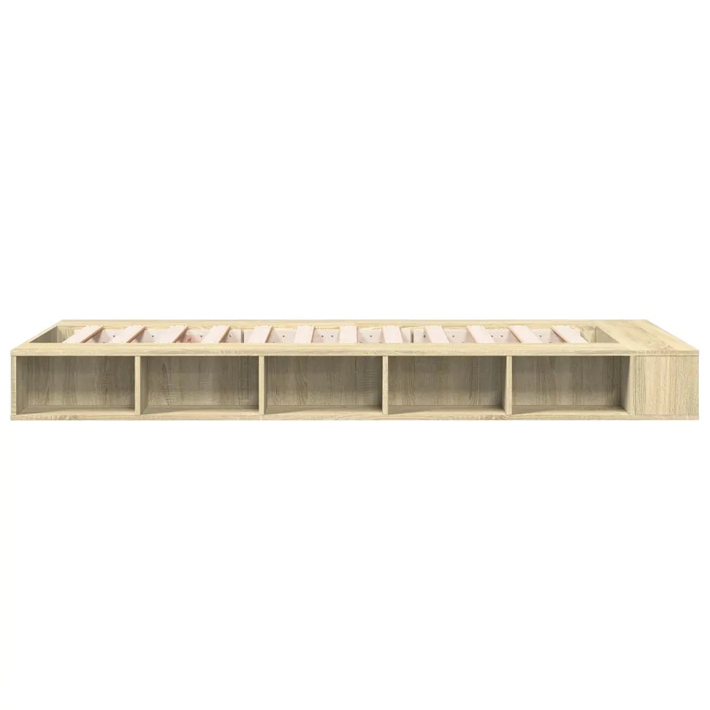 Giroletto-Struttura Letto Rovere Sonoma 75x190 cm in Legno Multistrato 536320