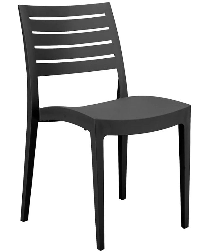 IGAP Sedia Firenze in Polipropilene 49x51x80 cm Impilabile per Interno ed Esterno Antracite