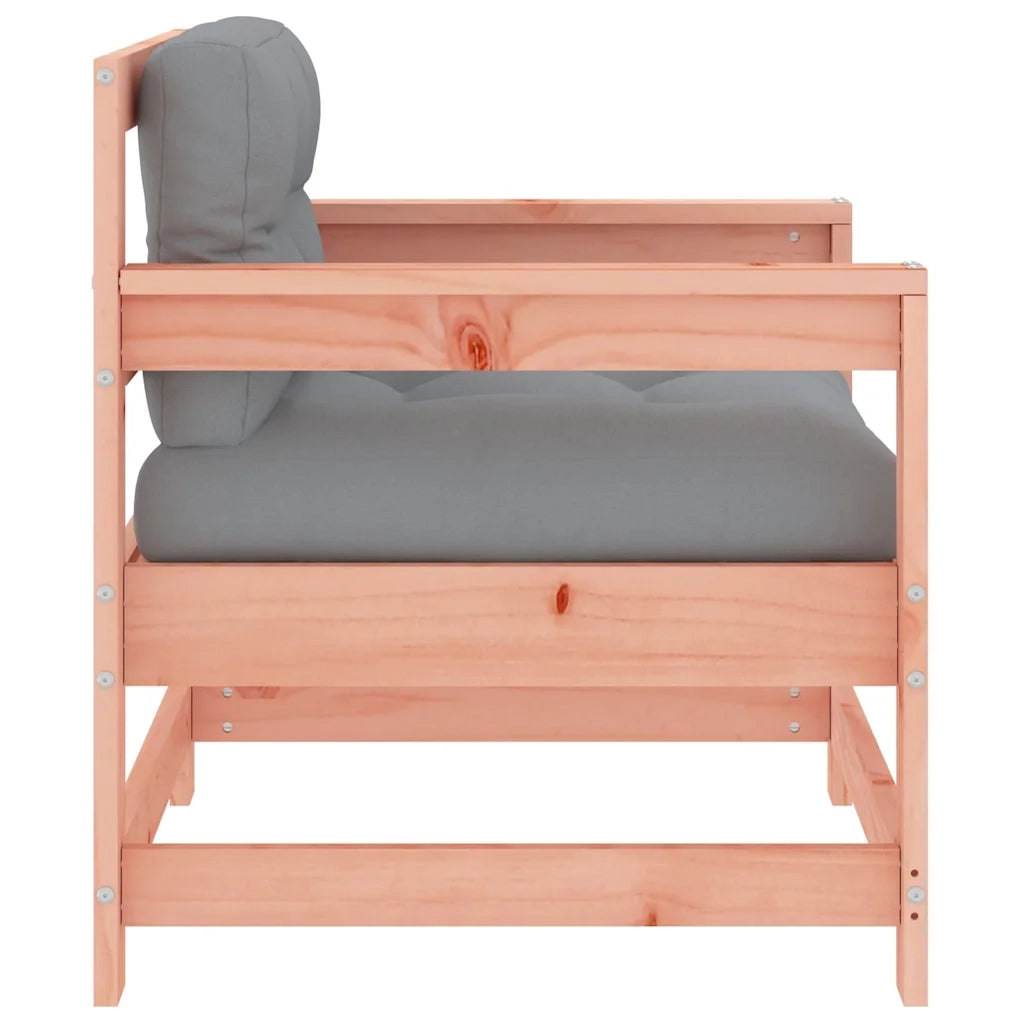 Sedie da Giardino con Cuscini 2 pz in Legno Massello di Douglas 825567