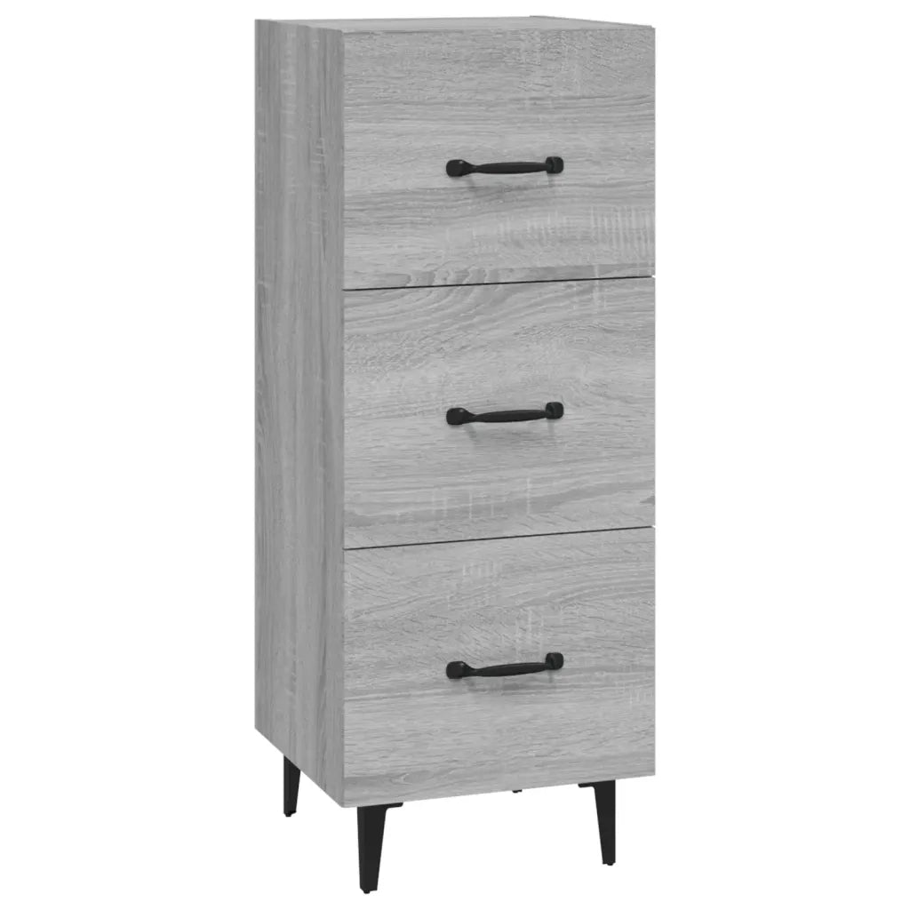 Credenza Grigio Sonoma 34,5x34x90 cm in Legno Multistrato cod mxl 23140
