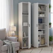 Casciano, Armadio Multiuso Grande Modulabile, 100x190h cm Bianco