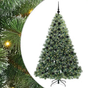 Albero di Natale | Decorazioni natalizie artificiale con 300 LED Verde 180 cm PE e PVC