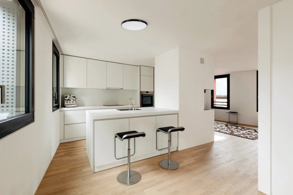 Plafoniera LED smart 20W nera tonda Ø39 CCT Kanlux