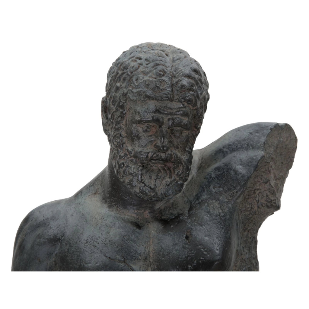 Scultura Museum Man busto maschile in resina effetto pietra