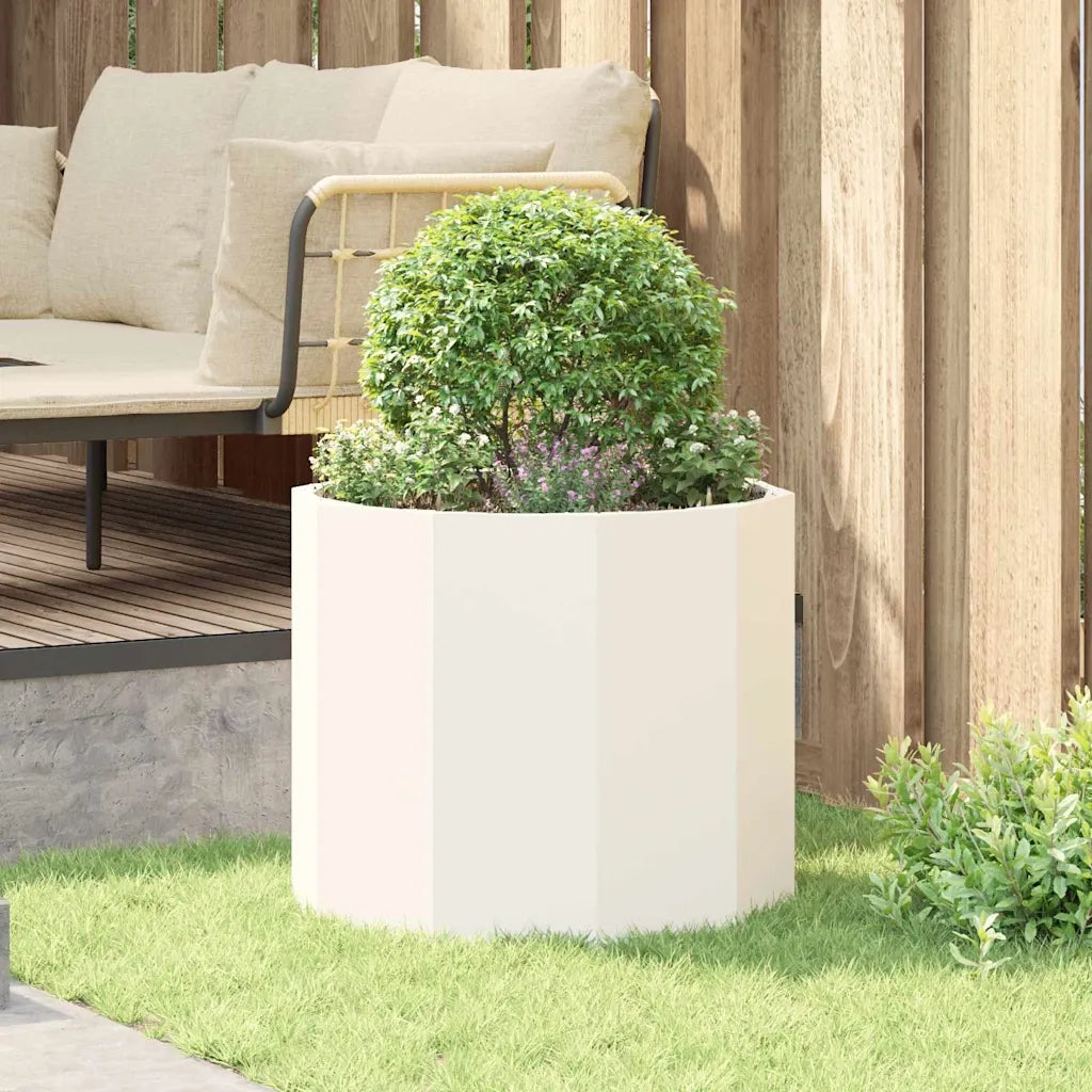 Fioriera Bianco 60 x 60 x 50 cm Acciaio 883760