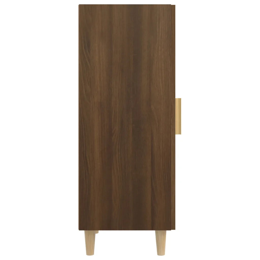 Credenza Rovere Marrone 34,5x34x90 cm in Legno Multistrato 817404