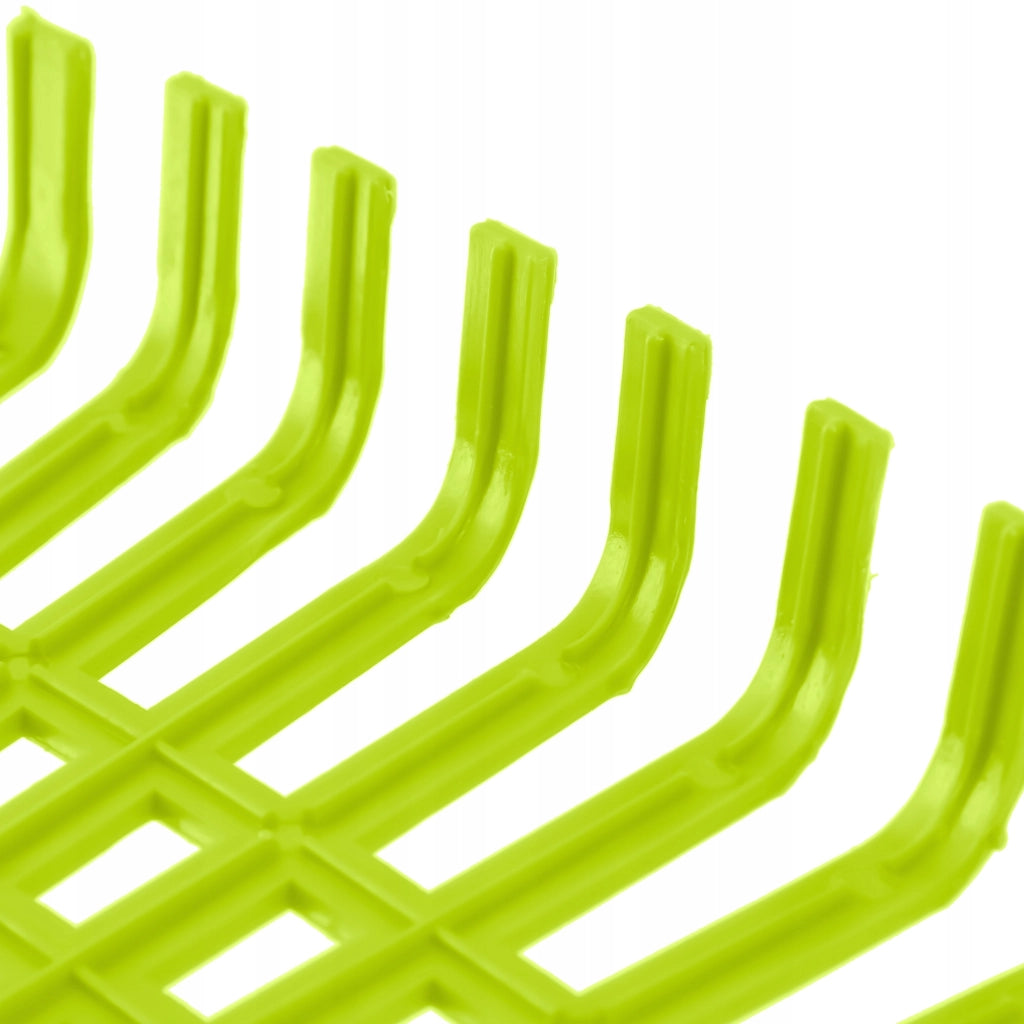 Rastrello per foglie KADAX in plastica, senza manico, largo 60 cm, 22 denti.