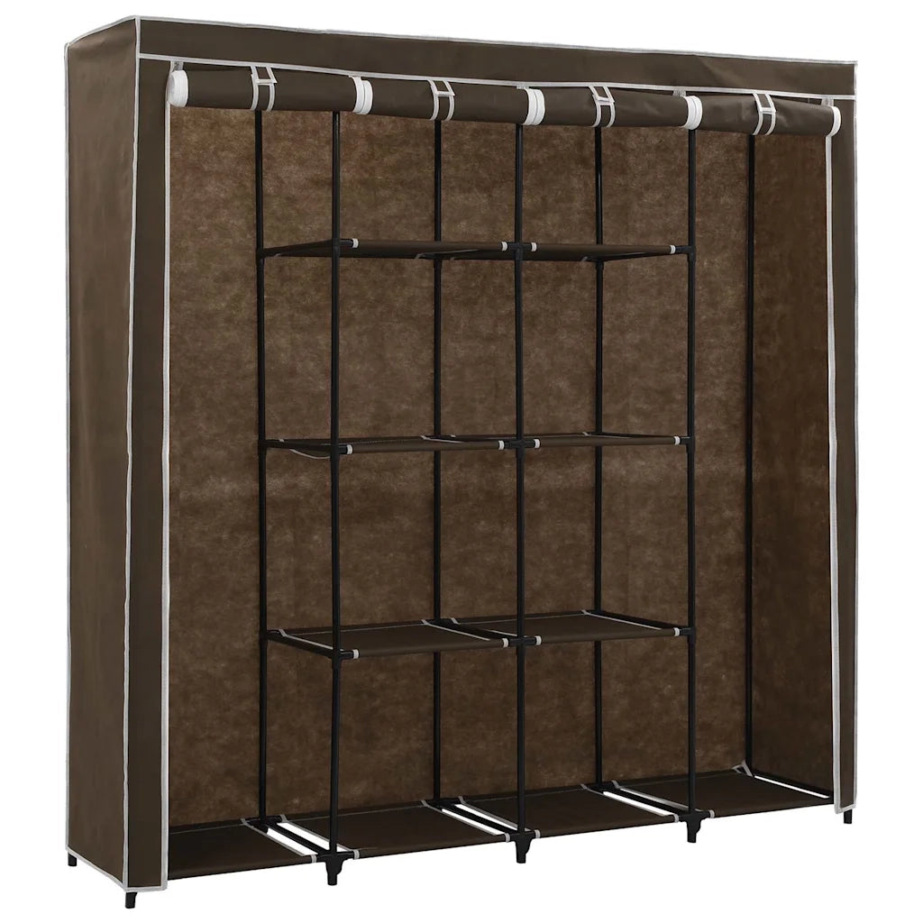 Guardaroba con 4 Scomparti Marrone 175x45x170 cm 282446