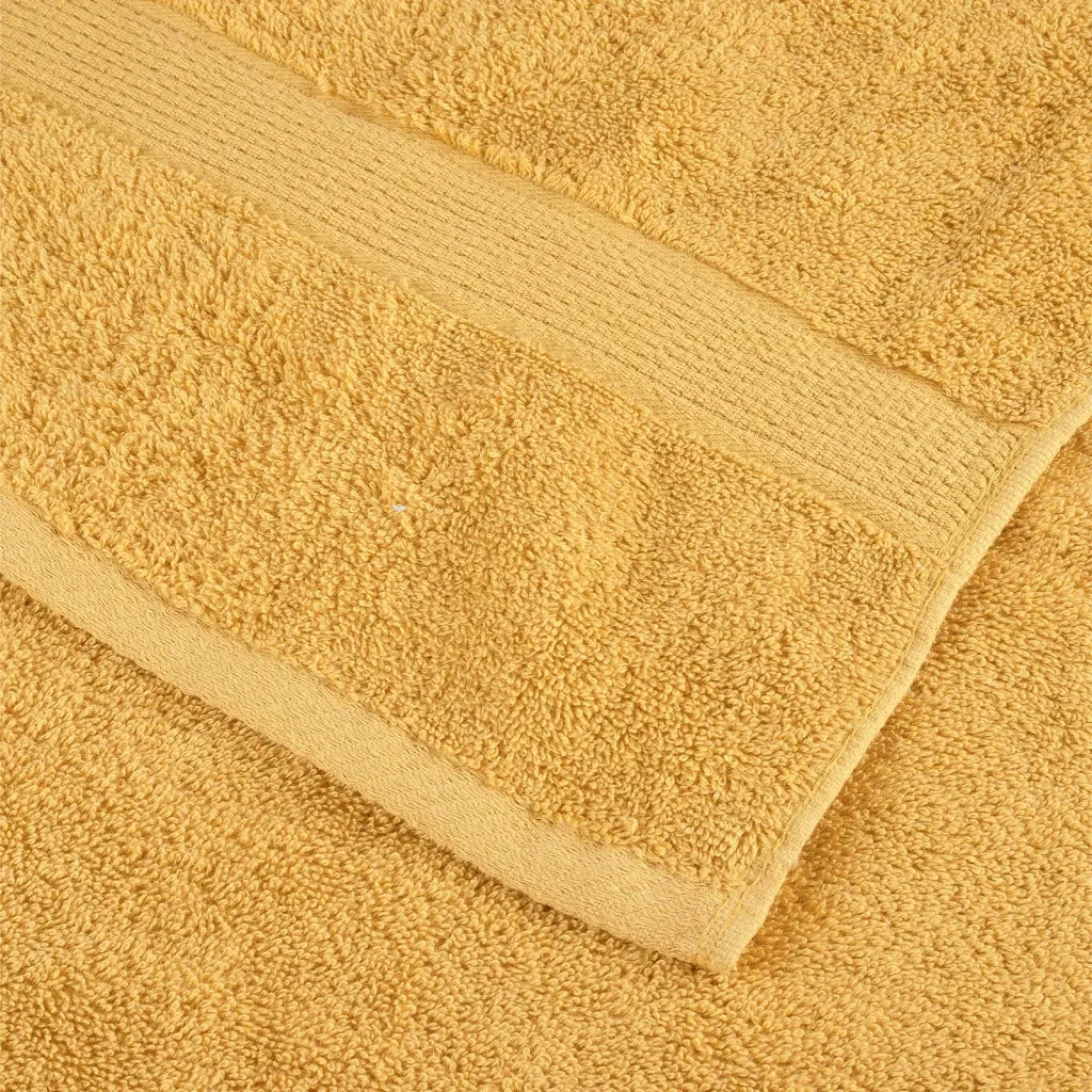 Asciugamani Premium SOLUND 2 pz | Teli per bagno Oro 100x200 cm 600 g/m2
