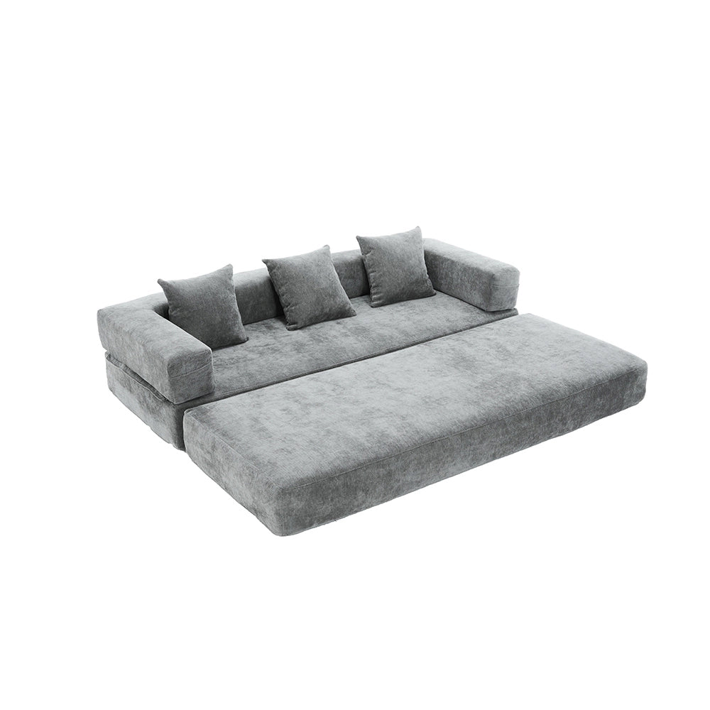 Divano angolare 4 posti - Xylo - Con chaise longue, braccioli larghi, modulare