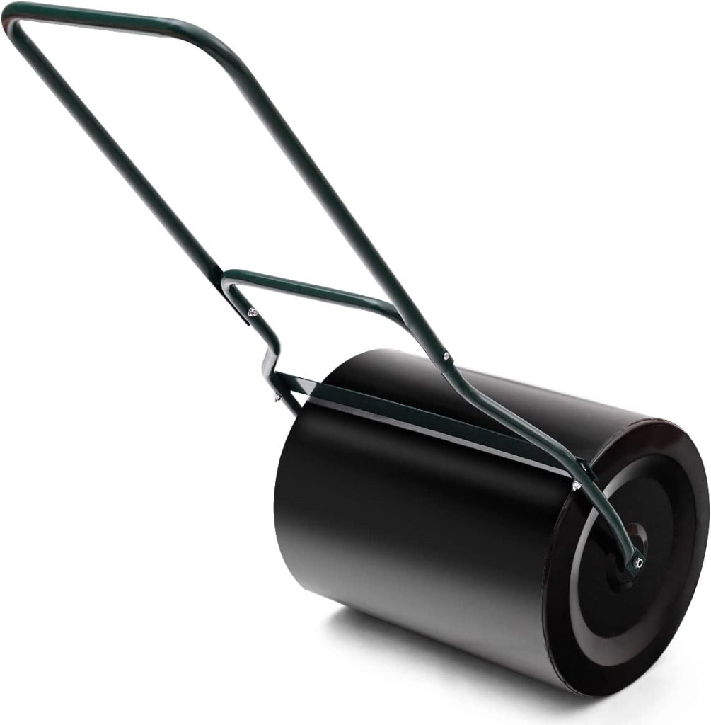 Rullo da Giardino, Rullo per Prato con Manico a Forma di U e Tappo Rimovibile, Rullo Riempibile con Acqua e Sabbia,Larghezza 50 cm, Diametro: 40 cm, Volume Vano 60 L