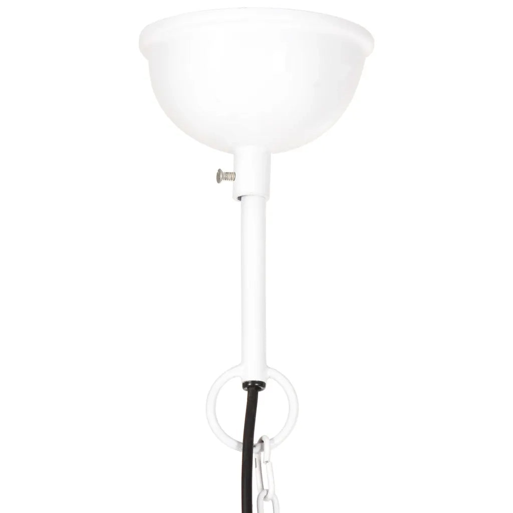 Lampada a Sospensione Industriale 25 W Bianca Rotonda 40 cm E27 320538