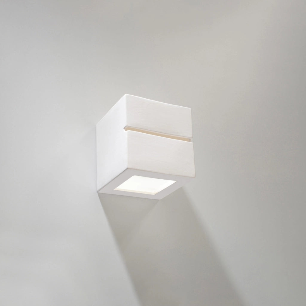 Applique in ceramica bianca Pure Lume Regulo Line E27