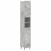 Armadio da Bagno con Ripiano Aperto ZWOLLE Grigio Cemento 896378