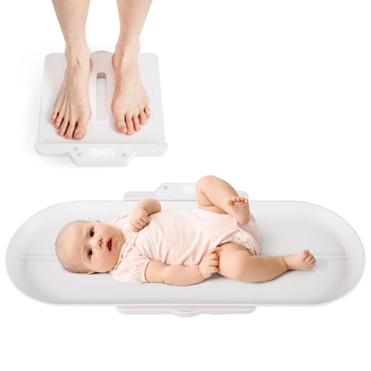 Bilancia Intelligente per Bambini, Bilancia Multifunzione con Vassoio Rimovibile, Bilancia con Bluetooth, 5 Unità e Schermo LED, Funzione Hold e Tara, LED, per Neonati Bambini