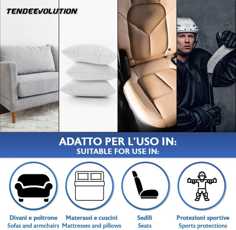 Gommapiuma Divani Spessore 5cm - Lastra 2x1m - Densità 18 - Imbottitura Poliuretano Espanso - Sedie, Panche, Lettini