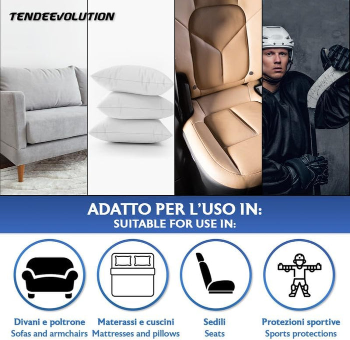 Gommapiuma Divani Spessore 5cm - Lastra 2x1m - Densità 30 - Imbottitura Poliuretano Espanso - Sedie, Panche, Lettini