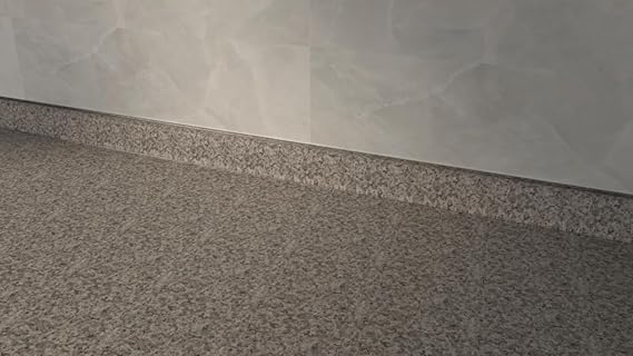 ALZATINA PER PIANI DA CUCINA LUNGHEZZA 2 METRI MARMORIZZATO GRIGIO