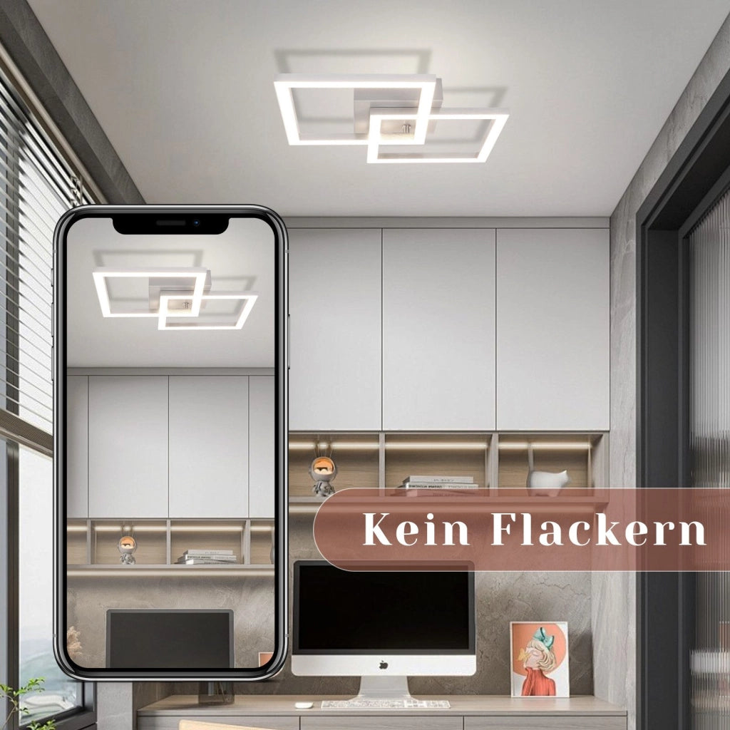 ZMH Lampada da soffitto LED moderna 2 fiamme 24W per soggiorno camera letto corridoio