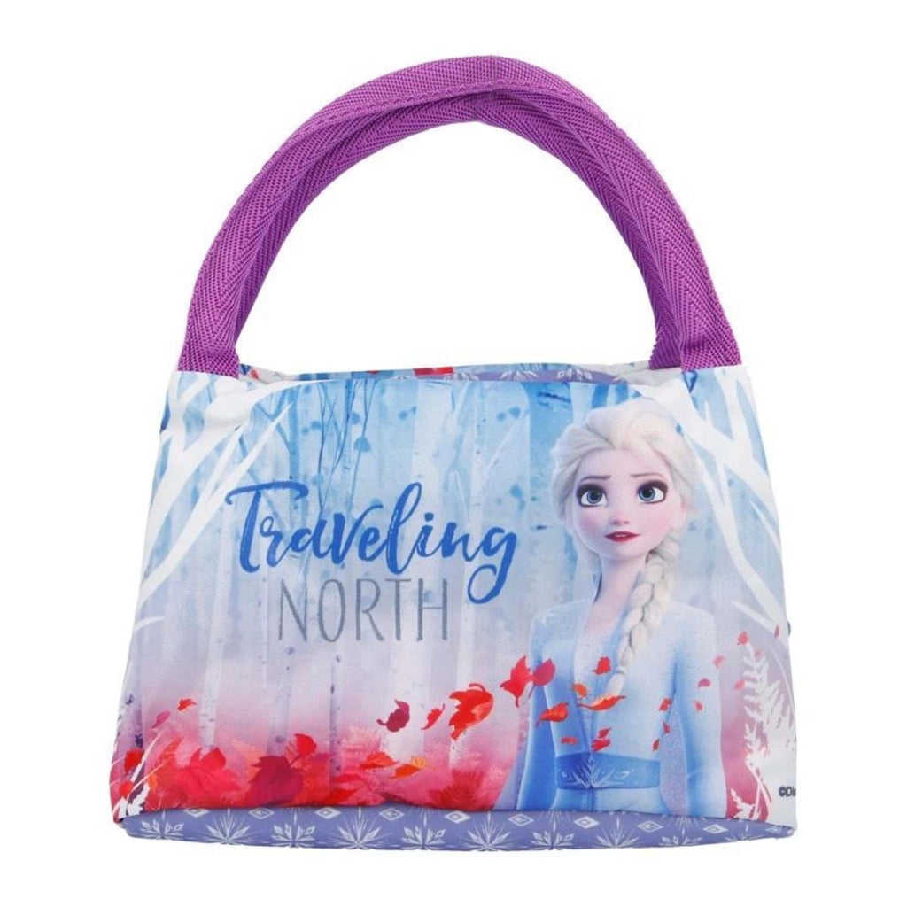 Borsa Termica per la Colazione con Comode Maniglie e Chiusura con Cerniera Viola Frozen