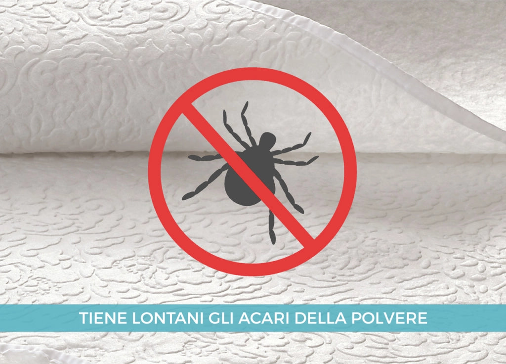 Coprirete Alba Protezione Rete Letto Made Italy In 100% Poliestere - Singolo - Coprirete Alba