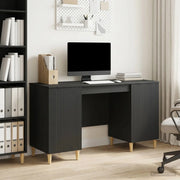 Scrivania Nero 142,5 x 50 x 75 cm Legno ingegnerizzato 3414595
