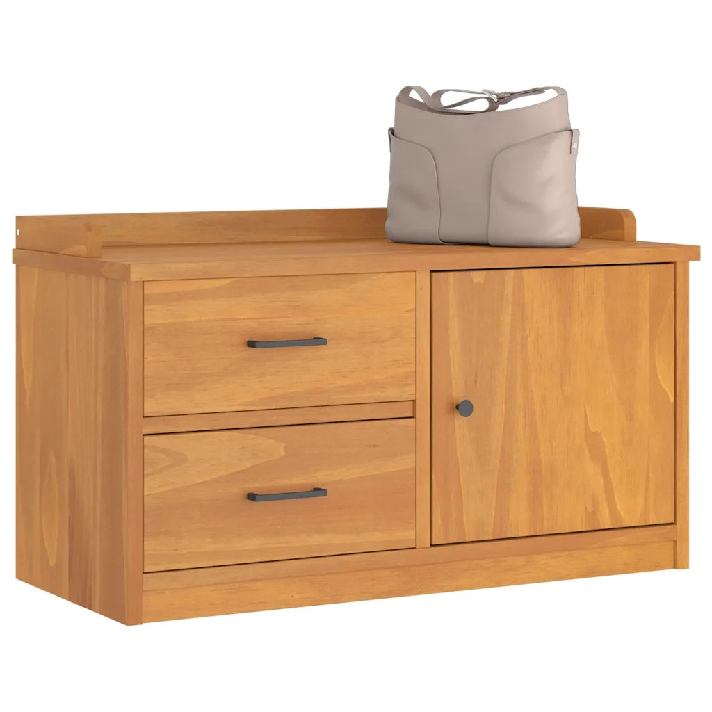 Panca da Corridoio SANDNES 87x40x50 cm Legno Massello di Pino