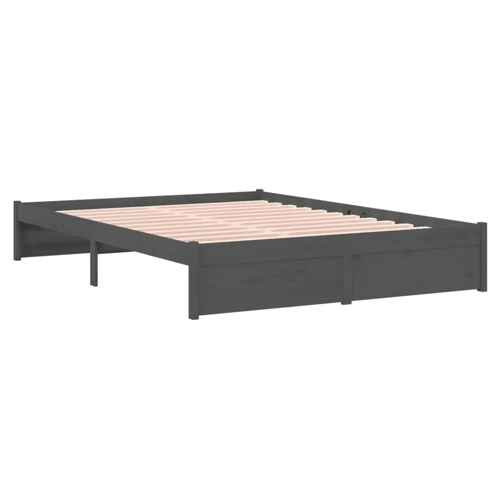 Giroletto Grigio in Legno Massello 140x190 cm 814931