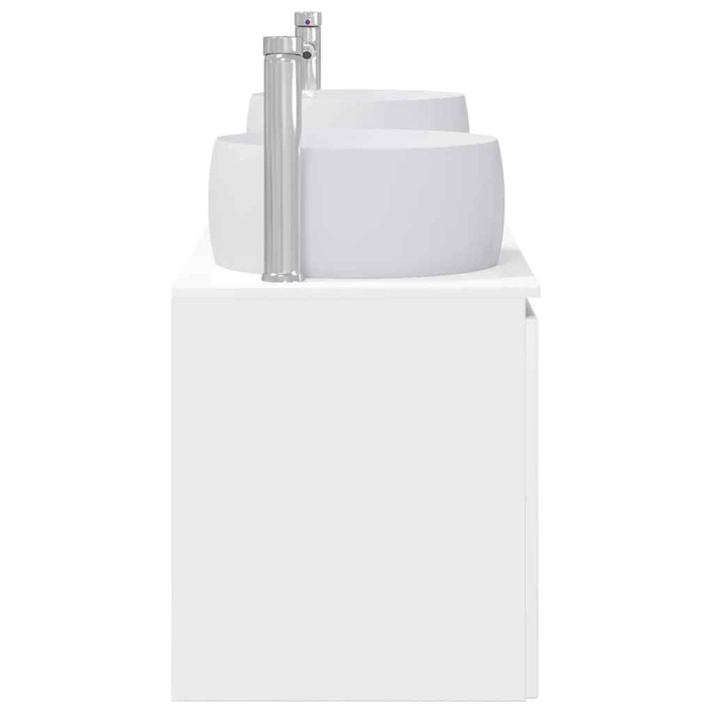 Set di Armadi da Bagno 3 pz Bianco Lucido 49,5 x 44,5 x 66 cm 3405711
