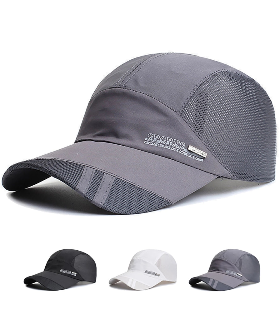 CAPPELLINO - VISIERA LUNGA MODERNA | Asciugatura Rapida Unisex | Visiera 3D con Rete | Ventilato, Ultra Leggero, Regolabile