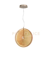 SOSPENSIONE JOKEY GRANDE AMBRA 1 LUCE LED 3000K 1087LM 17W D.45CM