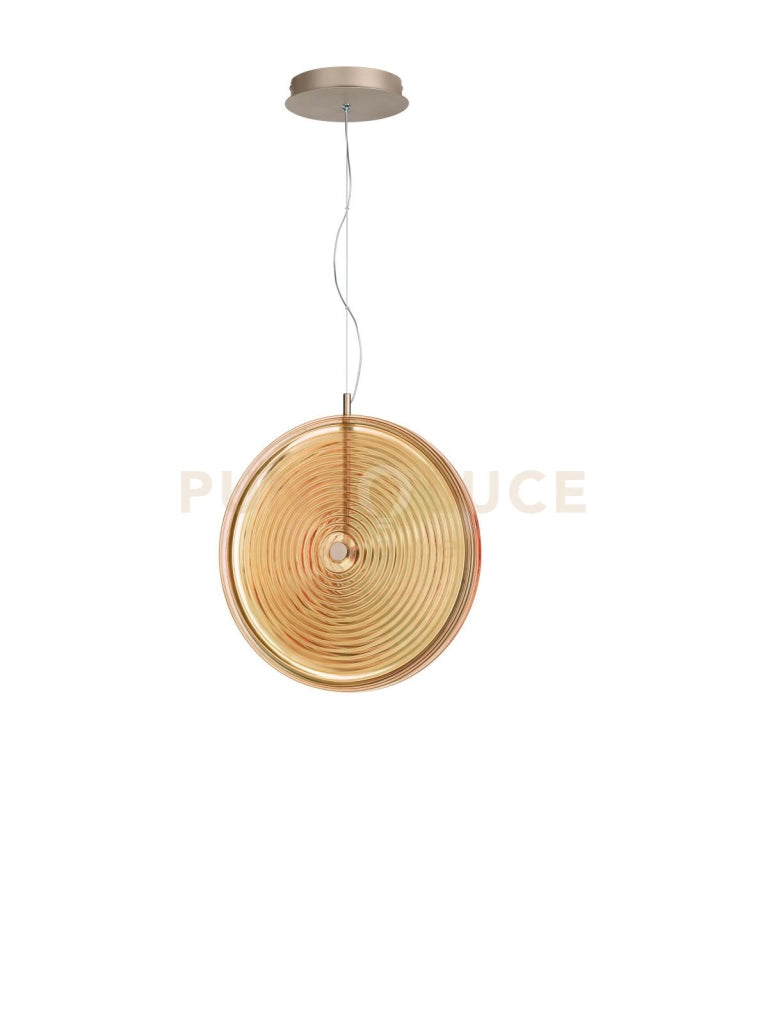 SOSPENSIONE JOKEY GRANDE AMBRA 1 LUCE LED 3000K 1087LM 17W D.45CM