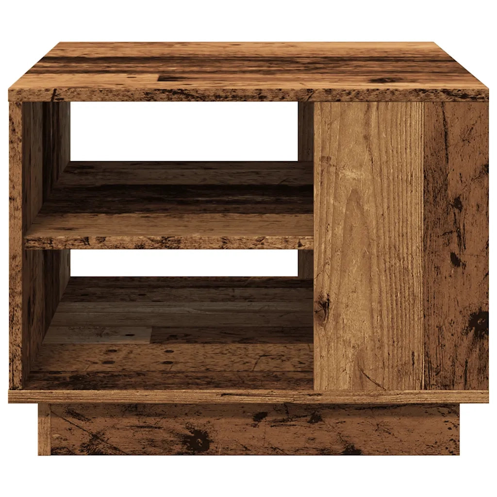 Tavolino da Salotto Legno Antico 55x55x42 cm Legno Multistrato 856802