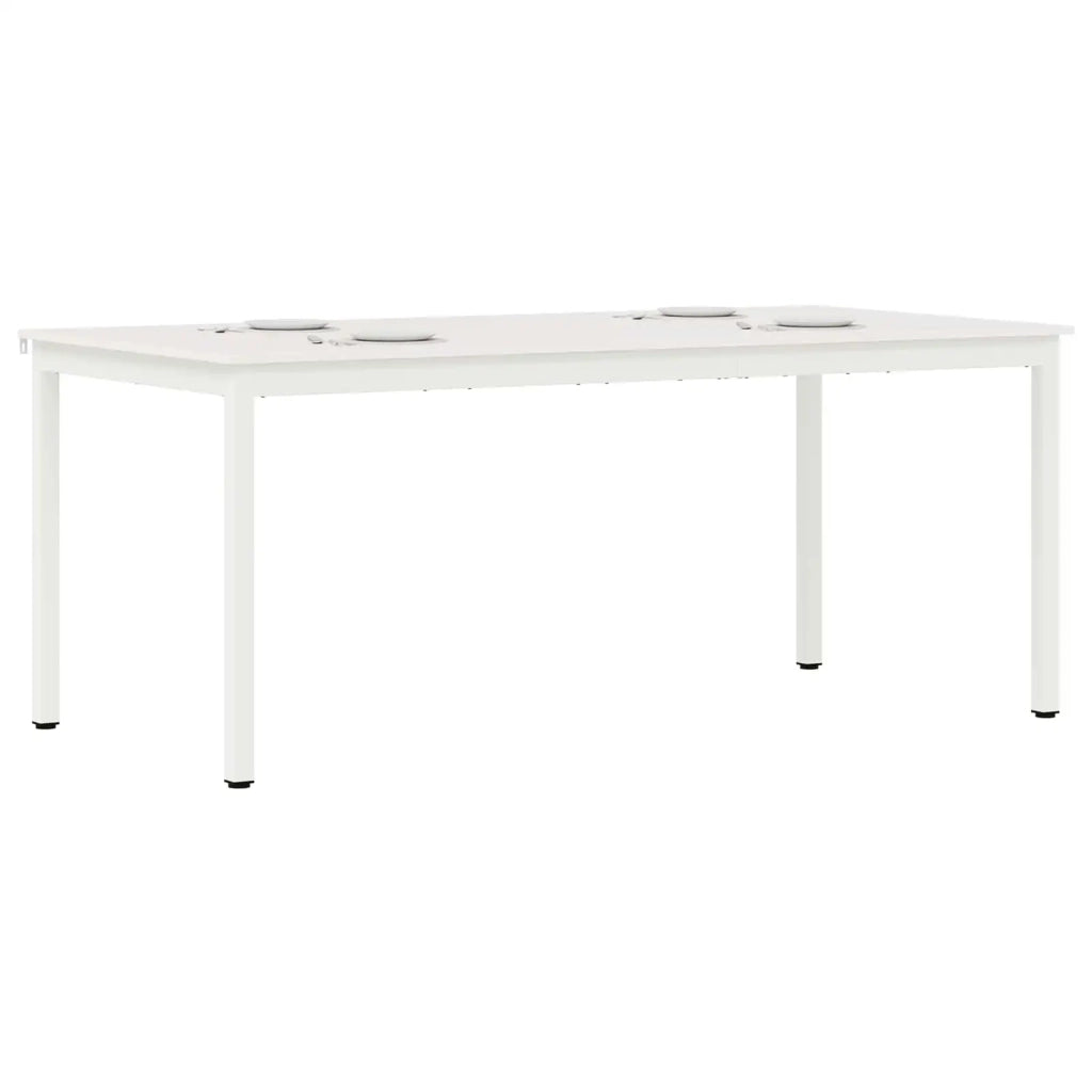 Tavolo da pranzo Bianco 180 x 90 x 75 cm Pino massello 892794