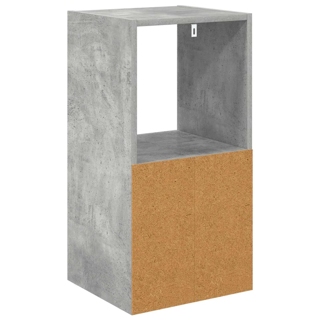 Comodino Grigio cemento 35 x 32 x 68,5 cm Legno multistrato 8000634