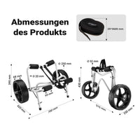 Carrello per trasporto kayak richiudibile In alluminio Ruote in PU Cinghia in nylon incl. Max 68 kg