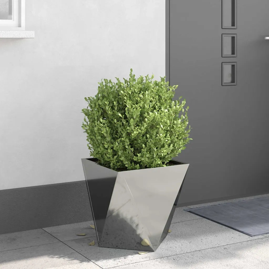 Fioriera 2 pz Argento 40 x 40 x 40 cm Acciaio zincato 883833