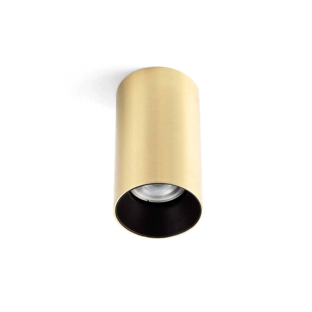 Faro Barcelona - Lampada plafoniera Stan GU10 max 5W - Metallo Verniciato, Installazione a Soffitto, lampadina esclusa - Oro