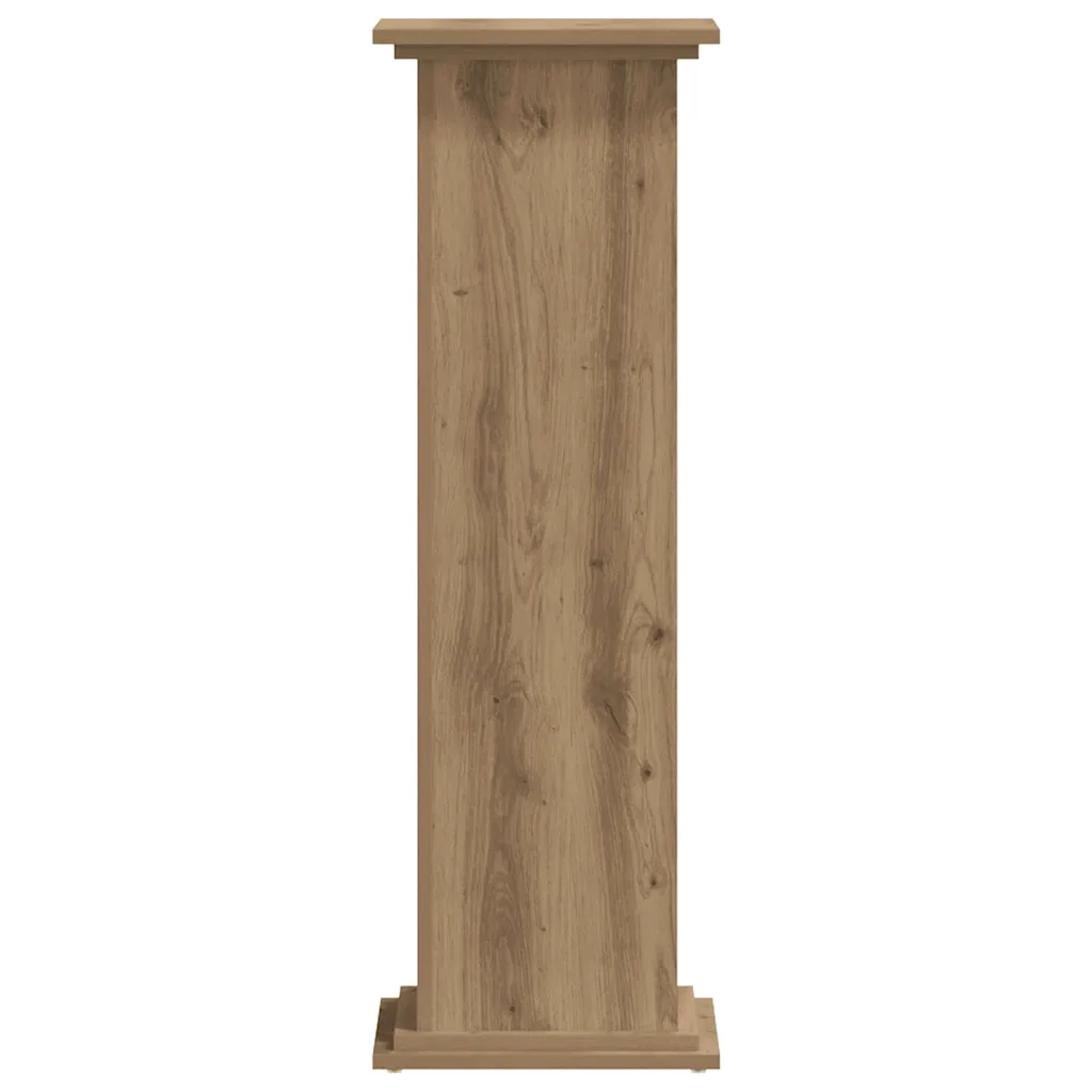 Supporto per Piante Rovere Artigianale 33x33x100 cm Truciolato