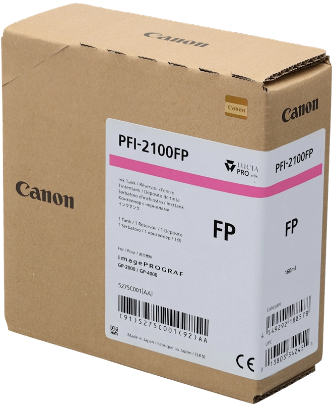 Canon PFI-2100 FP cartuccia d'inchiostro 1 pz Originale Rosa