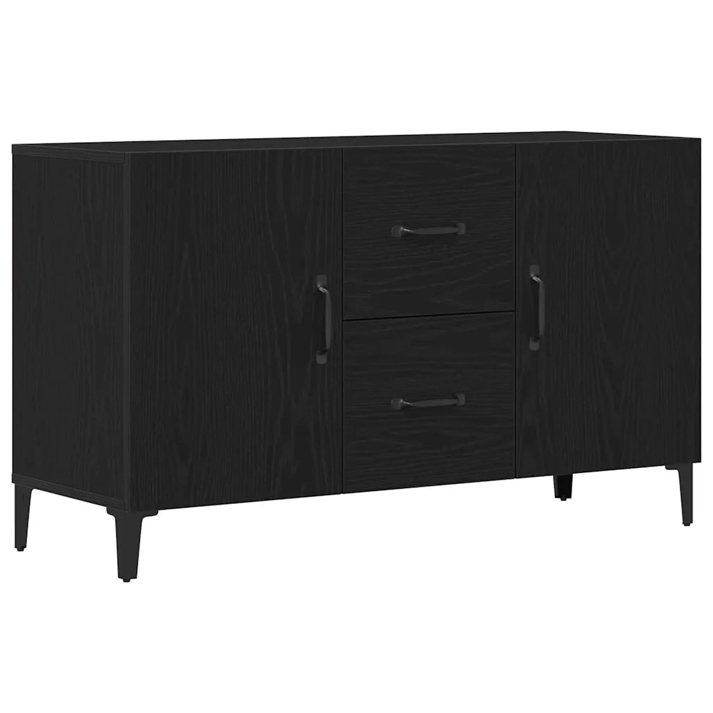 Credenza Rovere Nero 100 x 36 x 60 cm Legno multistrato 862762
