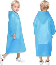 Regenjas per bambini leggera - trasparente - riciclabile - con cappuccio - per festival - per bicicletta/camminata - poncho da pioggia