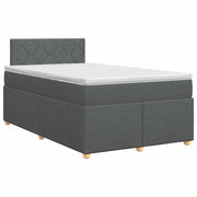 Letto box spring con materasso Grigio Scuro 120 x 200 cm 3450938