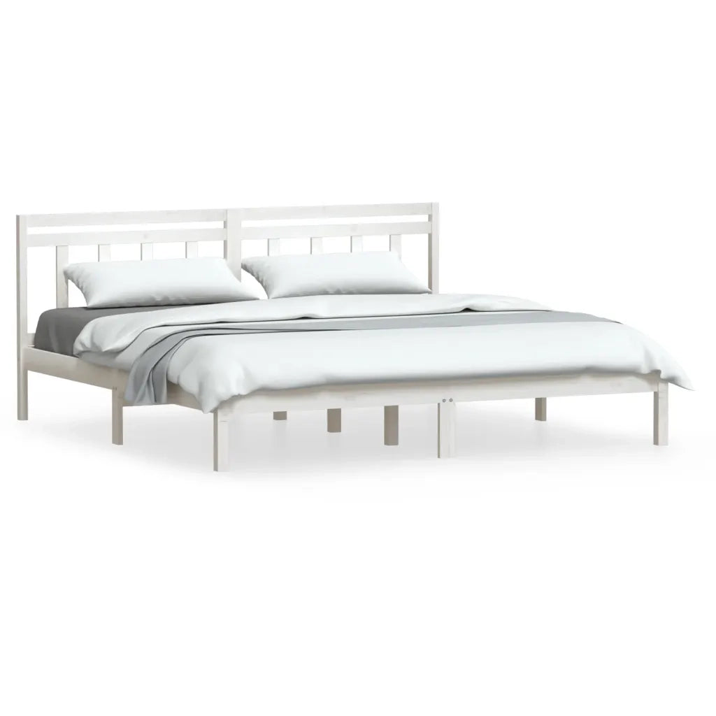 Giroletto Bianco 180x200 cm Super King in Legno Massello 3100605