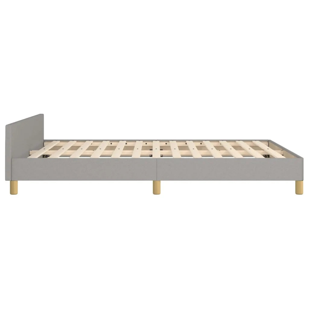 Giroletto senza Materasso Grigio Chiaro 140x190 cm Tessuto 3125130