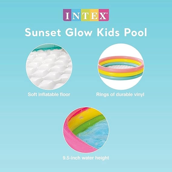 PISCINA GONFIABILE 'SUNSET GLOW' Ø cm 147 - 275 litri  - INTEX