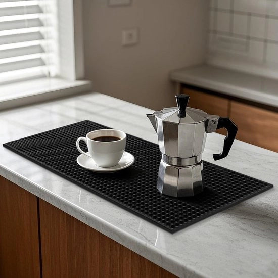 Pavimento Antiscivolo per Cucina - 8 Pezzi - Resistente al Calore - PVC - 15 x 30 cm