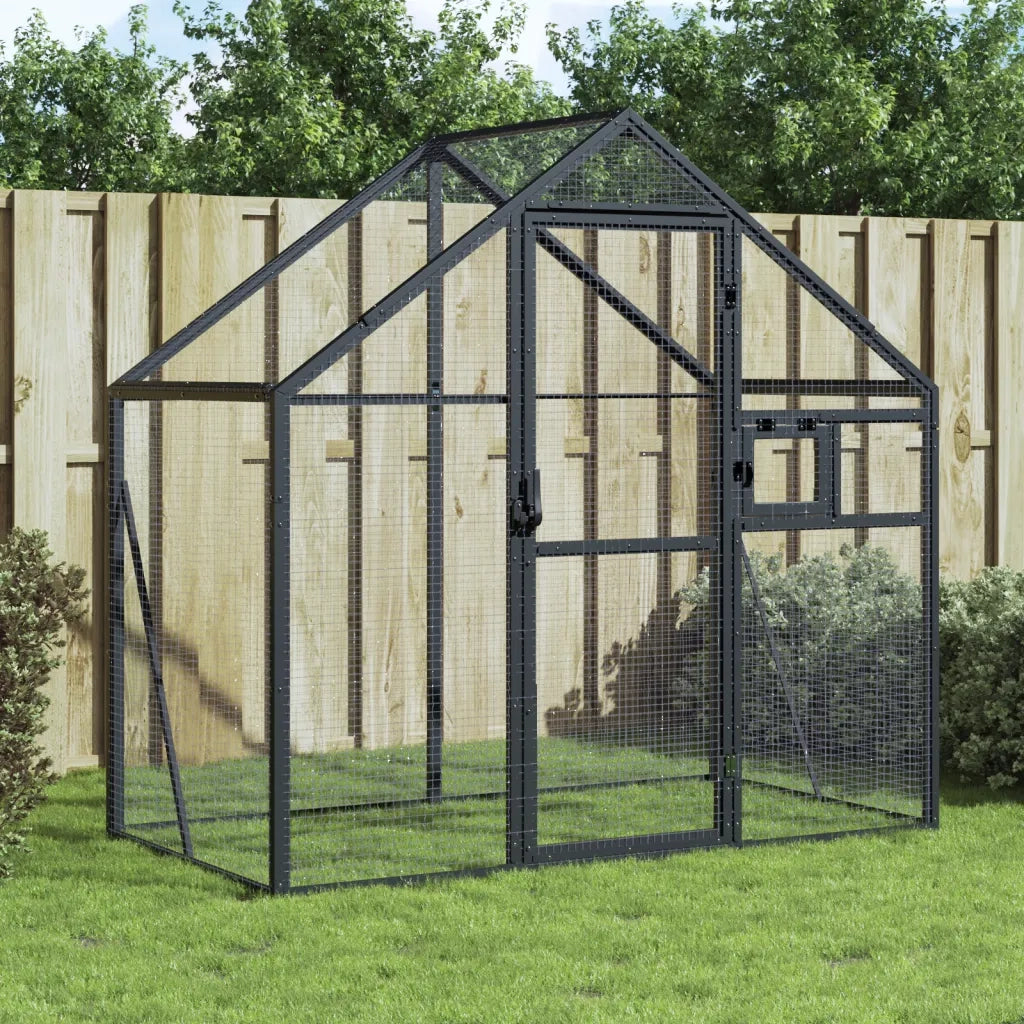 Voliera Antracite 179x100x185 cm in Alluminio CFW4605726