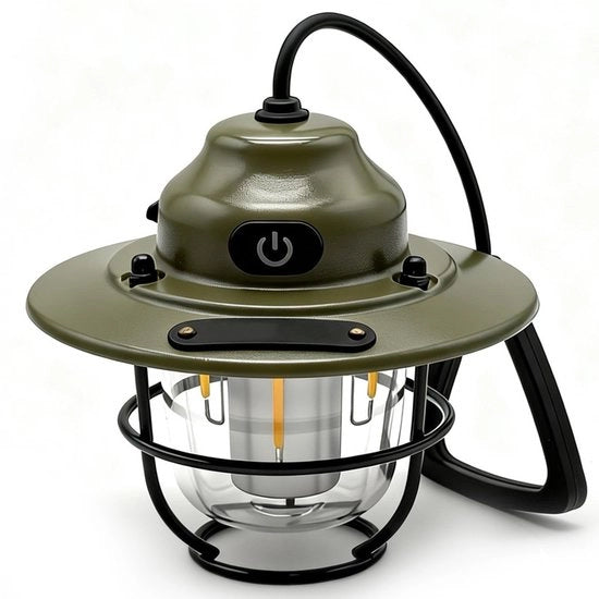 Lampada da campeggio, lampada da campeggio ricaricabile, 1200 lumen, portatile, Adatta per emergenze di corrente, torcia USB da emergenza, Adatta per attività all'aperto e escursioni.