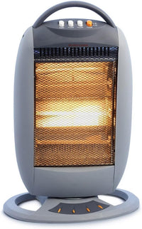 NIKLAS CLASSIC STUFA ALOGENA 1200W oscillante 3 potenze grigia